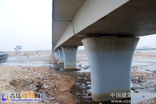 跨海大橋的建成將使青島老港、油港、前灣港連為一個整體